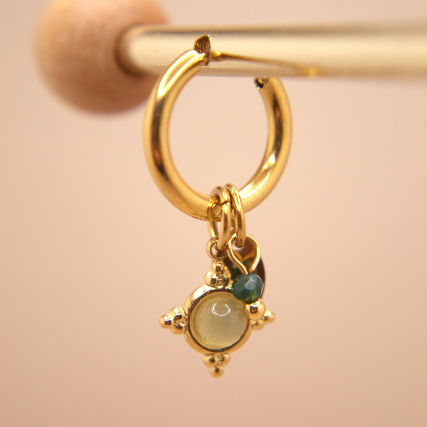 Verdant Charm Hoops