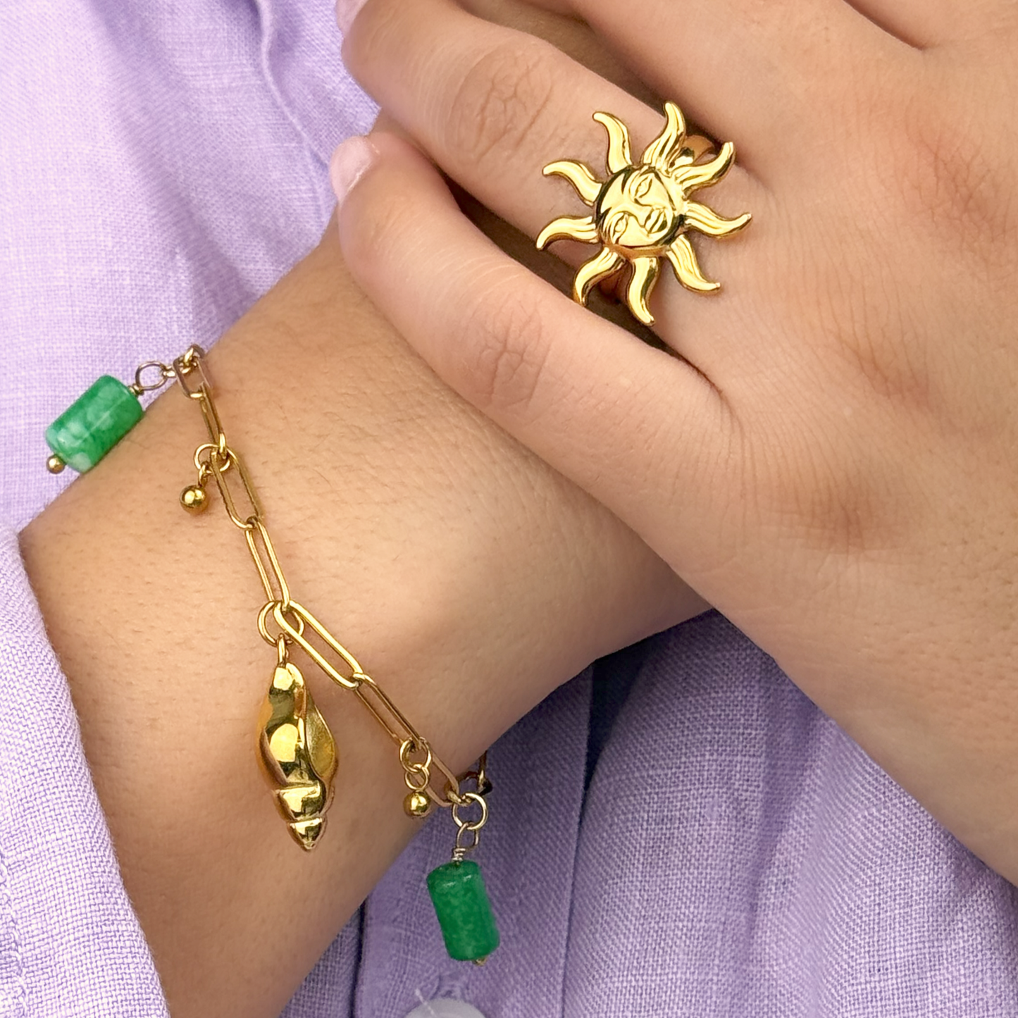 Selva Accessories Sea Gem Bracelet featuring ocean-inspired charms