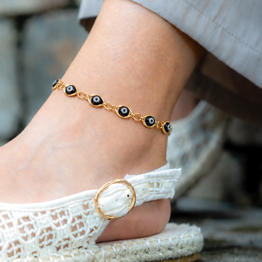 Onyx Guard Gold Anklet💧✅