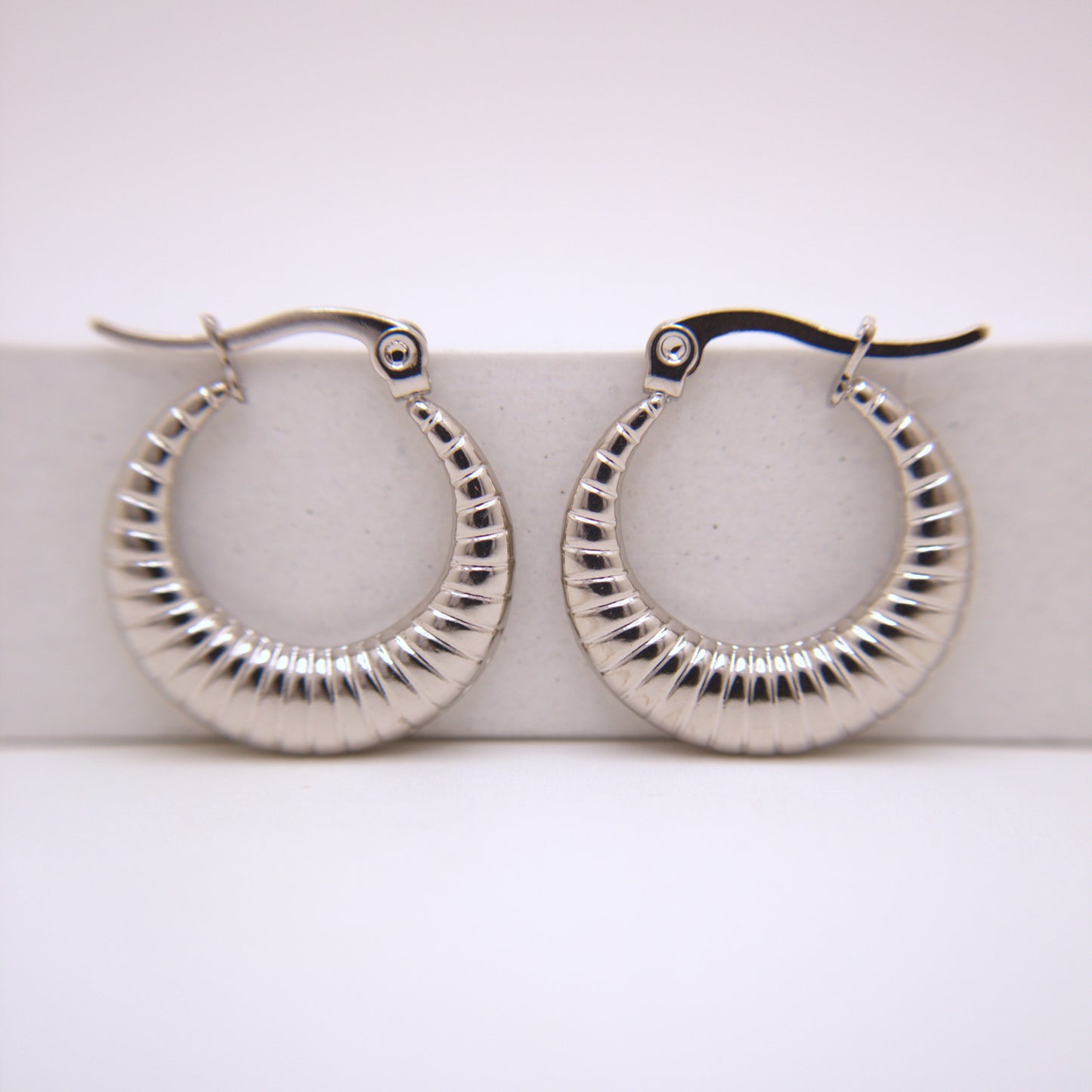 Calypso Silver Hoops