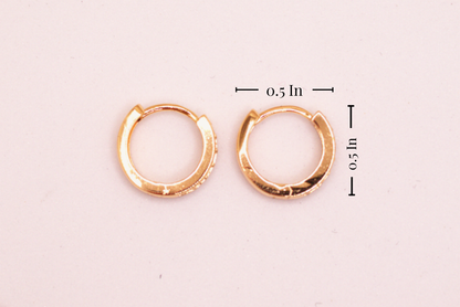 Golden Glow Hoops