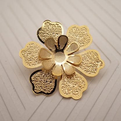 Golden Dahlia Earrings