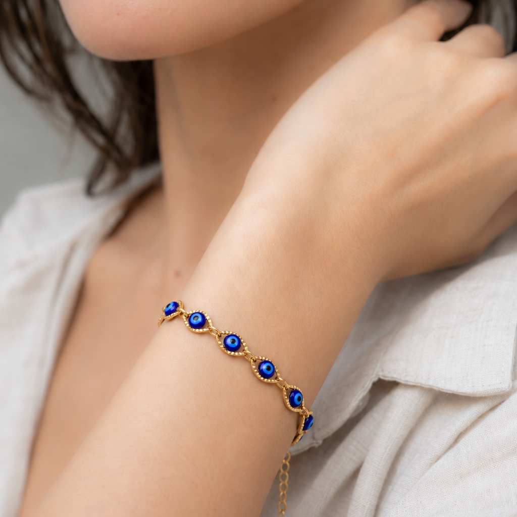 Blue Nazar Halo Bracelet 💧✅
