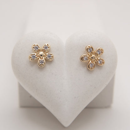 Starlit Petal Studs