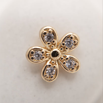 Starlit Petal Studs