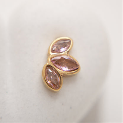 Blush Leaves Studs