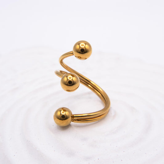 Sculpted Trio Ring 💧✅