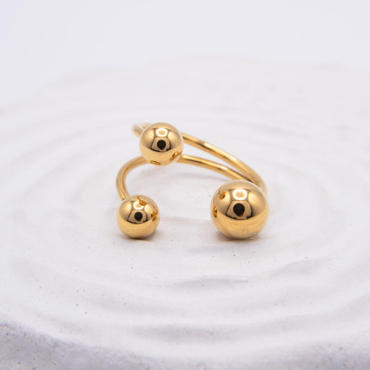 Golden Trio Ring💧✅