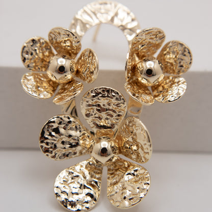 Luna Petals floral statement earrings