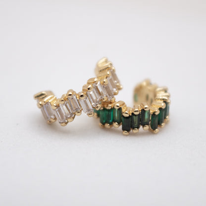 Regal Edge rhodium plated golden ear cuff