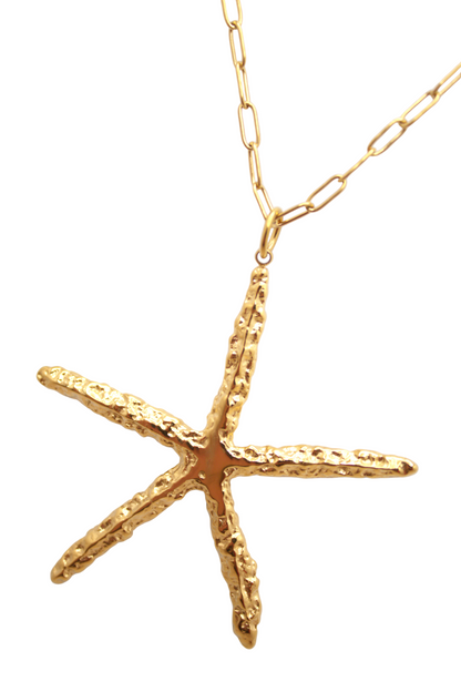 Ocean-inspired Starry Coast Necklace with delicate starfish charm
