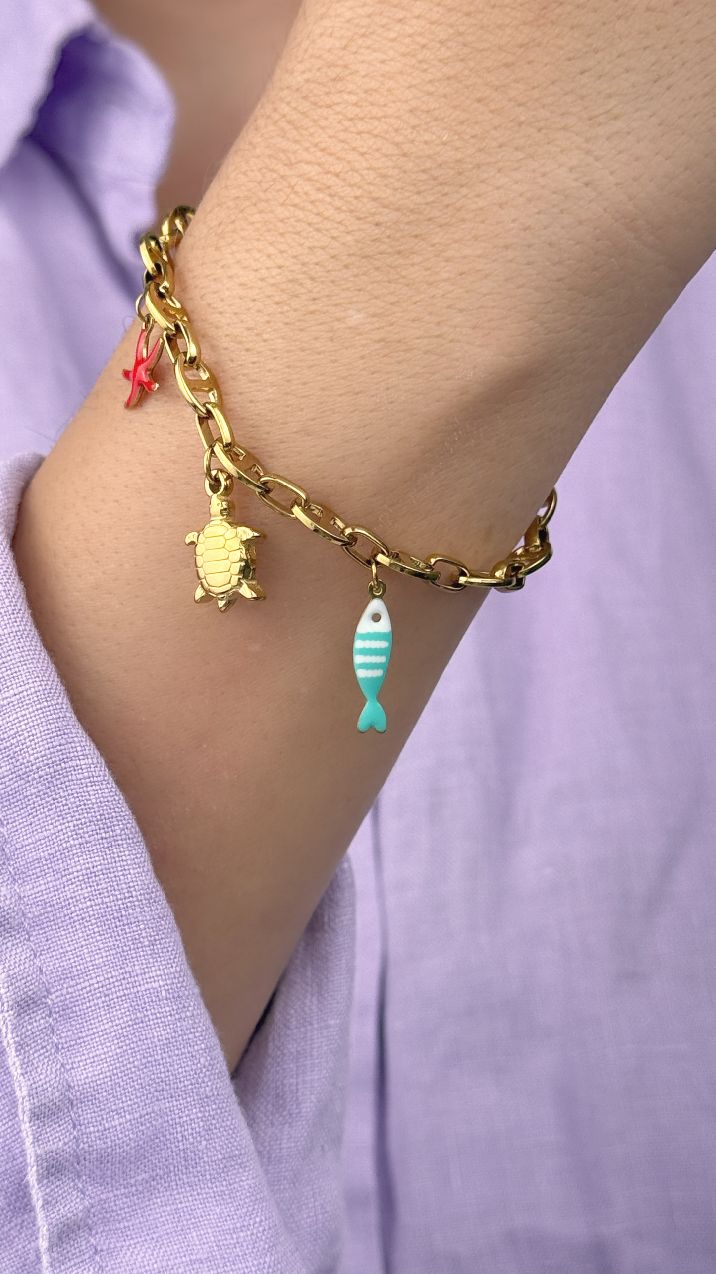 Selva Accessories Ocean Voyage Bracelet with nautical enamel charms