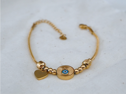 Gold Eye Bracelet